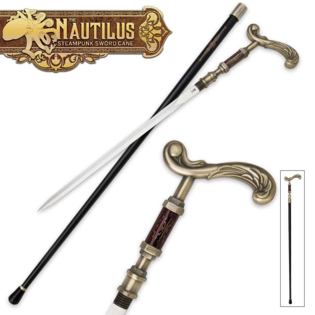 Nautilus steampunk cane sword
