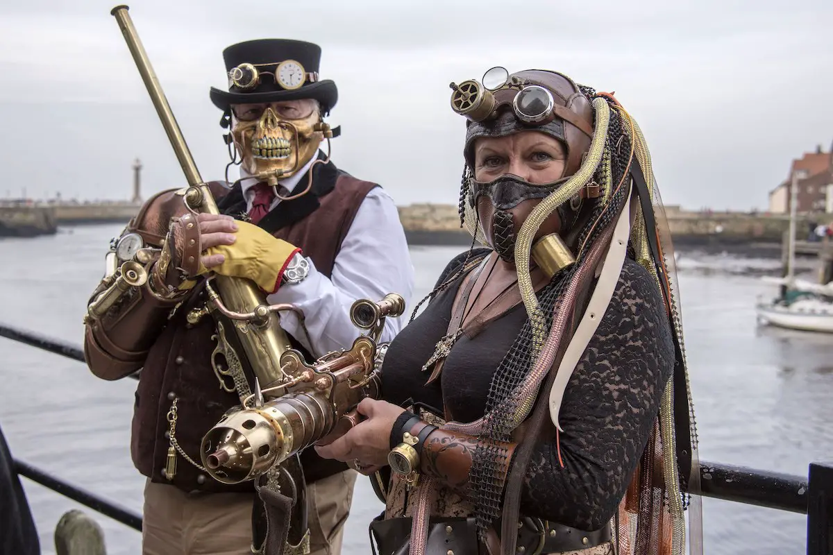 Silver Steampunk Mask with Fake Bullets