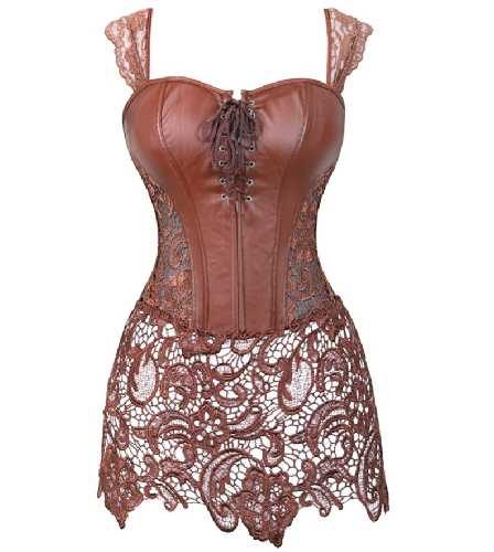 Brown Leather Corset